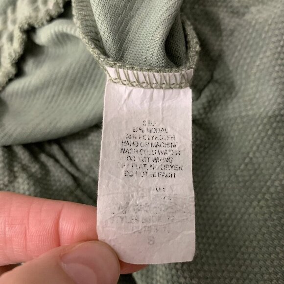 Dee Elly Green Wide Leg Drawstring Waist Lounge Pants Small - Picture 7 of 7